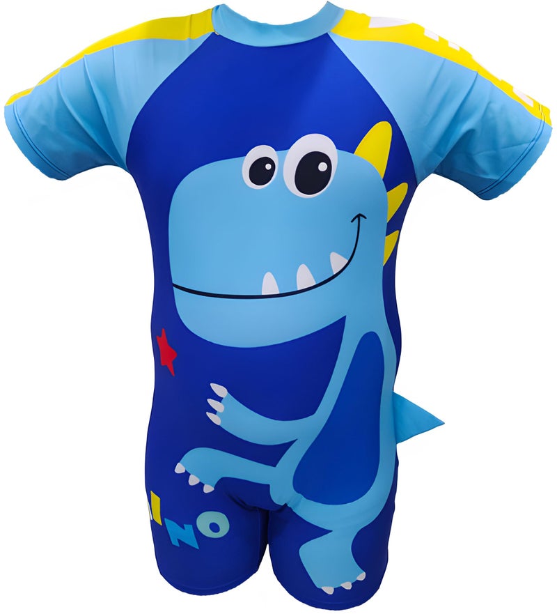 Tempest Swimming Kit for Boys with One piece Half Sleeve Swimming Costume for Boys | Swim Suit | Swimwear | Swimming Dress Goggles Cap Ear Plug Nose Clip with KIT Bag (Multicolor, 3-4 Years) - Image 2