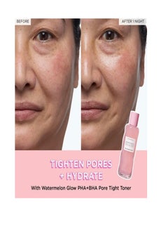 GLOW RECIPE Watermelon Glow PHA + BHA Pore-Tight Toner 40ml - Hydrating & Exfoliating Toner with Watermelon Extract, PHA, and BHA for Refined Pores and Smoother, Glowing Skin - pzsku/ZEB5A3F4726449A2AE57BZ/45/_/1740615677/57b7d167-4274-449b-a5f8-79ecca0e5e7e