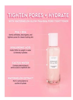 GLOW RECIPE Watermelon Glow PHA + BHA Pore-Tight Toner 40ml - Hydrating & Exfoliating Toner with Watermelon Extract, PHA, and BHA for Refined Pores and Smoother, Glowing Skin - pzsku/ZEB5A3F4726449A2AE57BZ/45/_/1740615687/b44223e2-45d1-4c78-9dd4-bee0678c3123