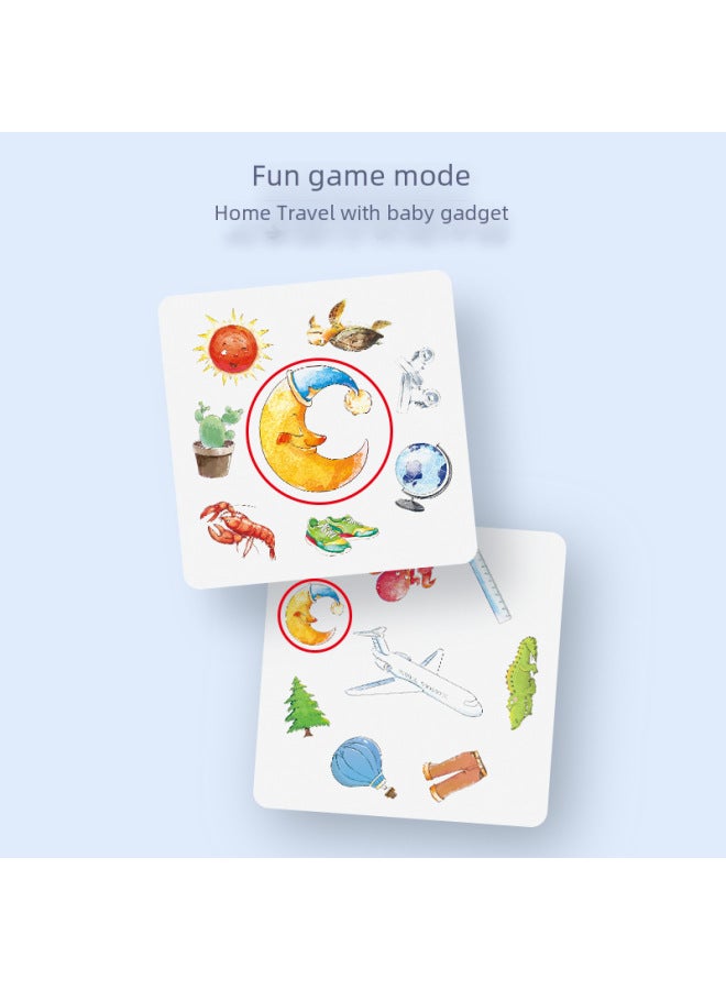 Crazy Animals Touch Cards Children's Concentration Training Toys Children's Educational Board Games Parent-child Games Cards-Color:Pair Touch  Literacy 2  - Image 5