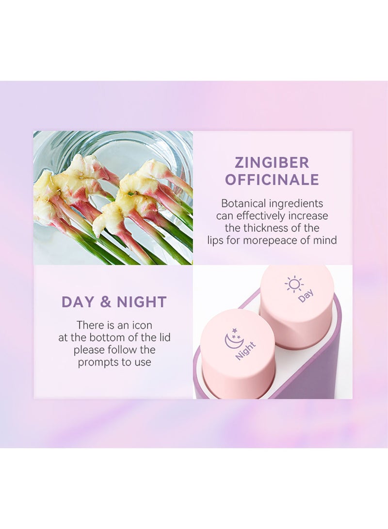 DEROL Lip Plumpe Oil Set Natural Lip Plumper & Lip Treatment Lip Care Day & Night Serum Essence Lip Plumper Moisturizing Reduce Fine Lines Suitable for women - Image 3