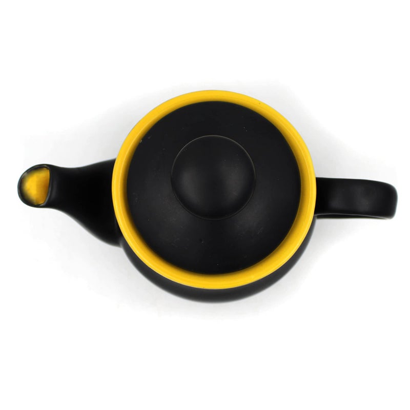 POTZO Urban Teapot, 450ML, Stoneware Handmade Ceramic Product (Black matt) - Image 3