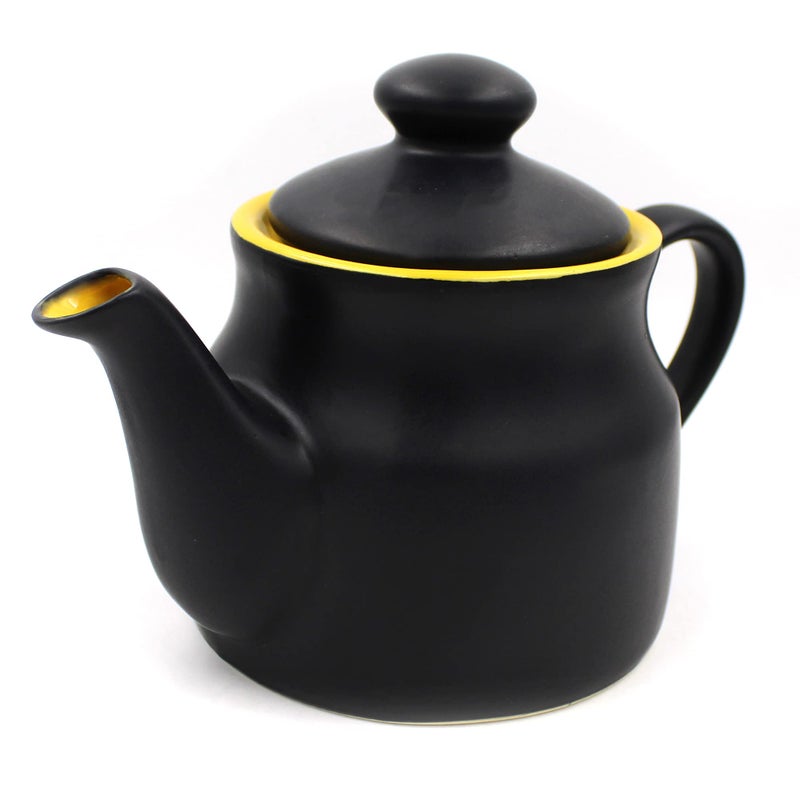 POTZO Urban Teapot, 450ML, Stoneware Handmade Ceramic Product (Black matt) - Image 2