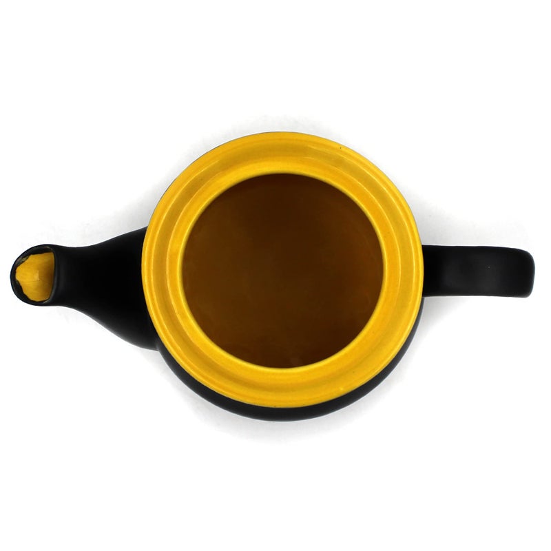 POTZO Urban Teapot, 450ML, Stoneware Handmade Ceramic Product (Black matt) - Image 4