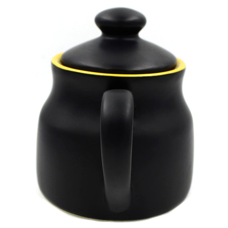 POTZO Urban Teapot, 450ML, Stoneware Handmade Ceramic Product (Black matt) - Image 5
