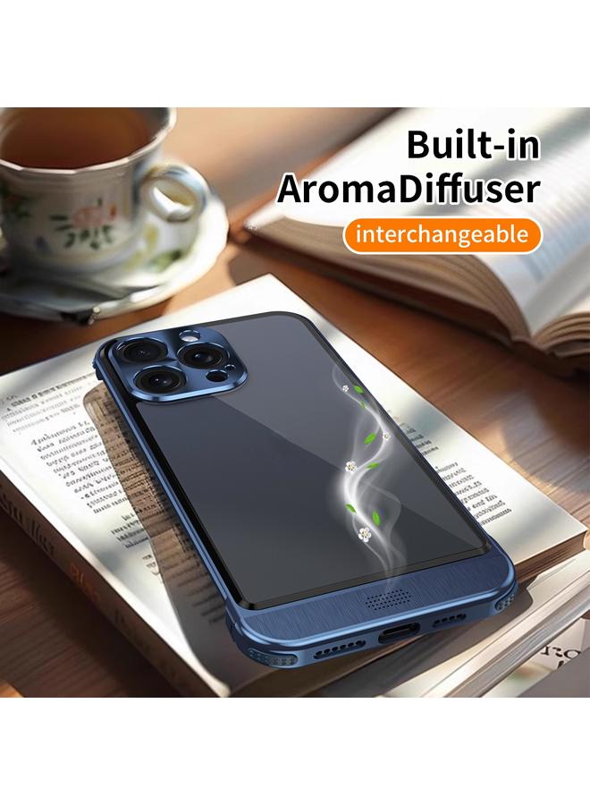 اس-توب جراب لهاتف iPhone 14 Pro Max مع حامل مقص معدني شفاف برائحة عطرية - Image 4