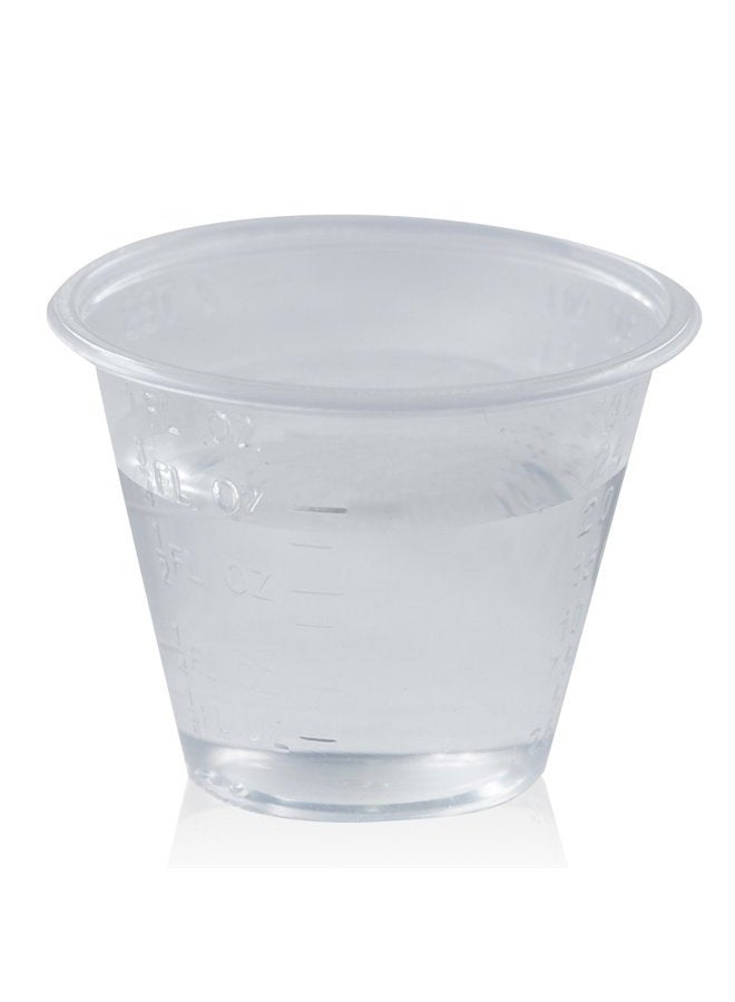 CHOiCE Small Plastic Disposable Medicine Cups: 1 Ounce Measuring/Mixing Cups with Graduated ML, Dram, CC, TBSP & FL OZ Measurement Markings for Pill, Epoxy, Resin & Liquid/Powder Medication - 300 Cup Set - Image 5