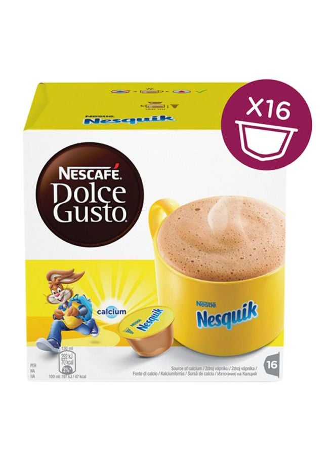 Nescafe Dolce Gusto Nesquik Chocolate Coffee 100ml Pack of 16 - Image 3