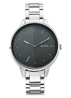 TITAN Titan Women's Precision Simplicity Watch: Black Gradient Dial with Metal Strap  - Image 1