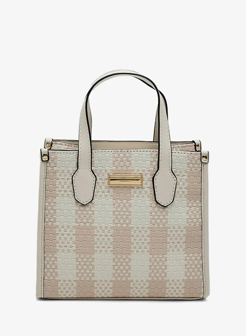 أر أند بي Checked Mini Bag