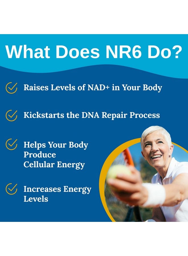 xtendlife Xtendlife NR6 High Purity NAD+ Supplement with Resveratrol and Nicotinamide Riboside - for Anti-Aging, Focus, Energy - 30 Day Supply - Image 3