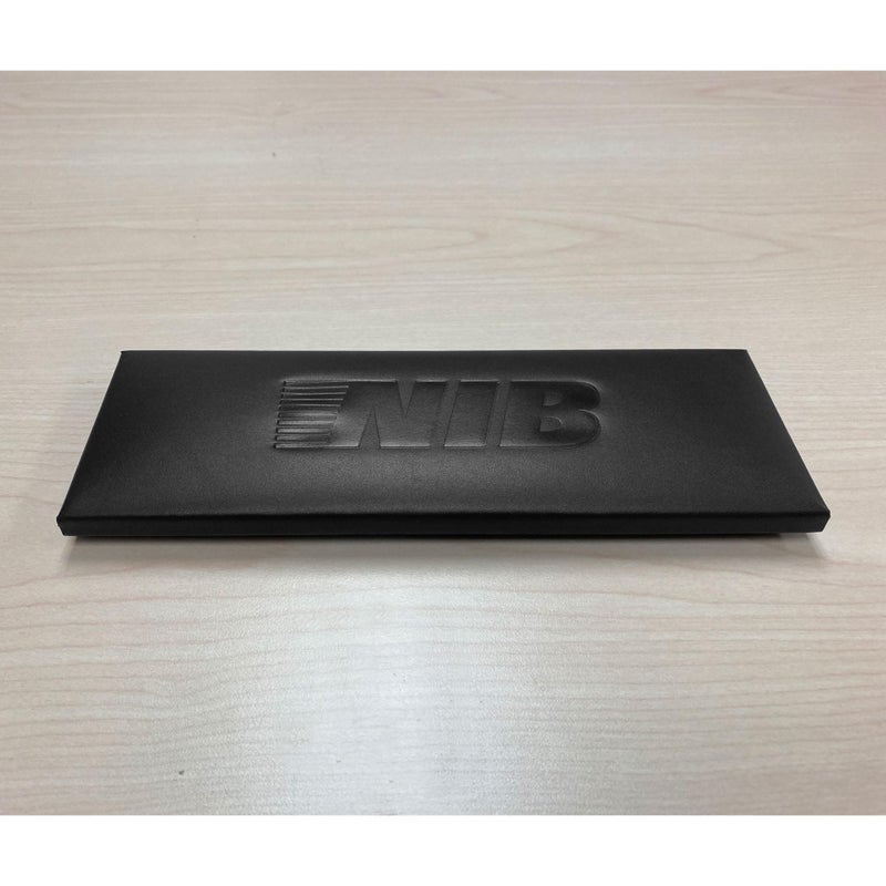 Dacasso A1390 Leatherette Enhanced Conference Room Organizer Leatherette Conference Room Organizer, Black - Image 2