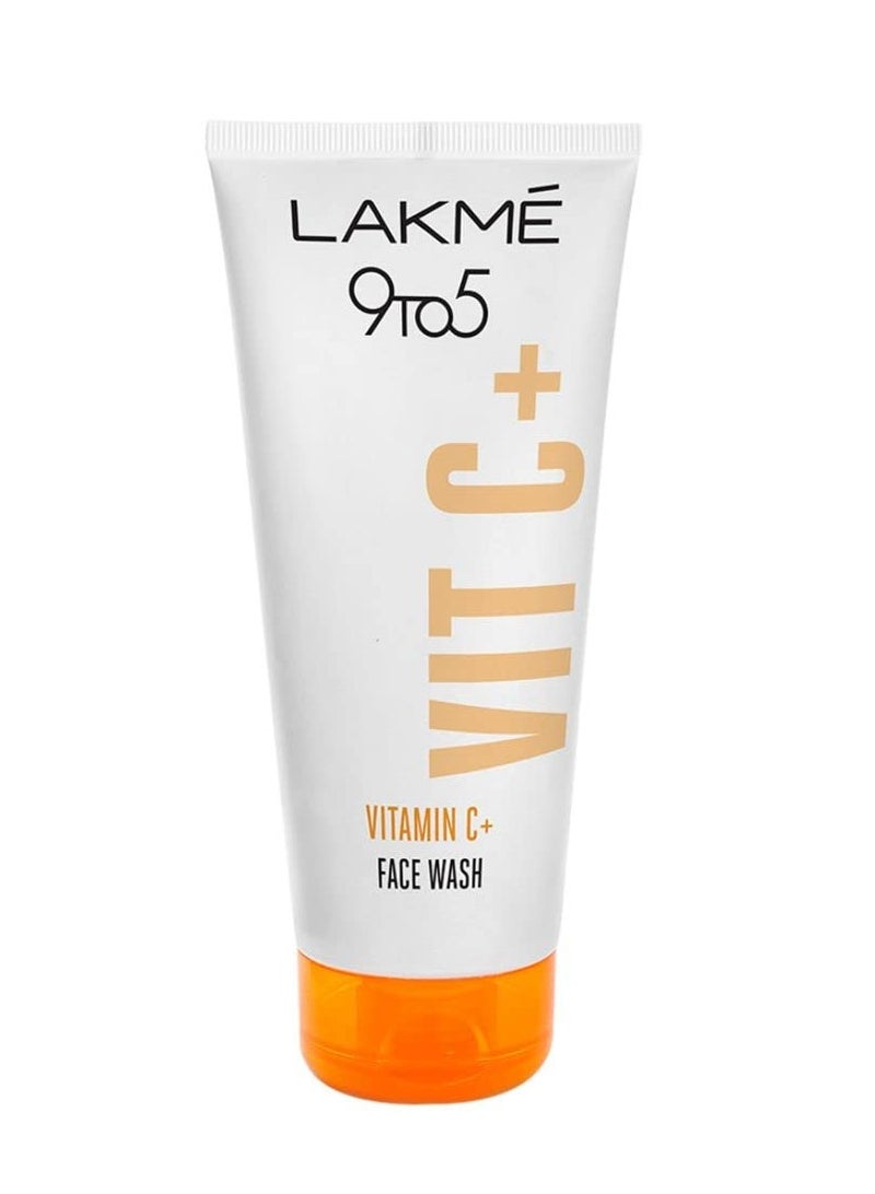 لاكمي غسول الوجه 9to5 بفيتامين C مع حبيبات ميكروكريستالين لبشرة منتعشة ومتوهجة 100 جرام - Image 1