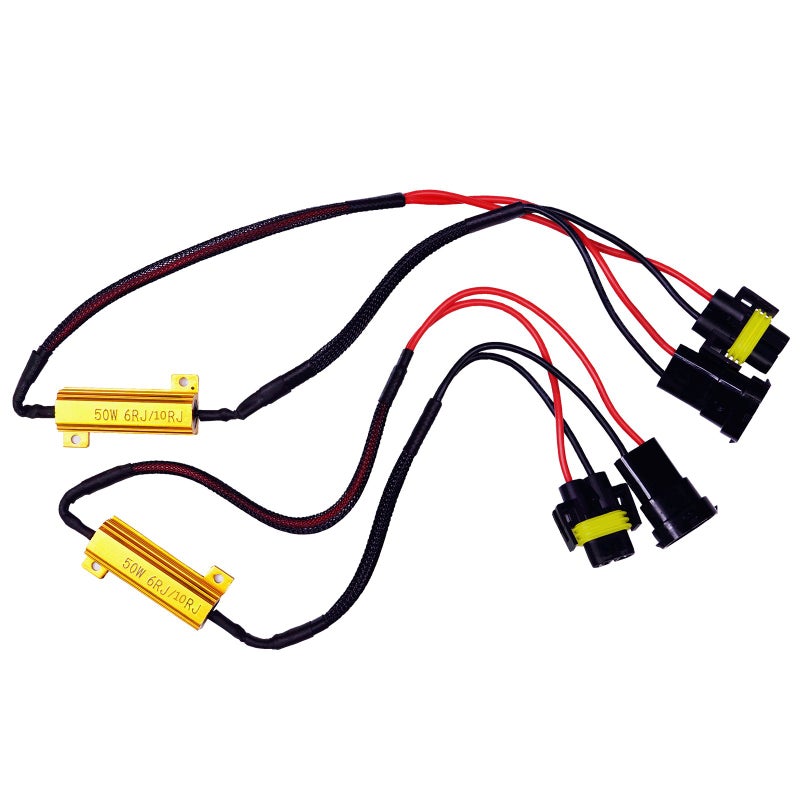 PA LED 2x H8 H11 50W 6ohm10Ohm Resistor Canbus Fixer LED Bulb Error Code Load Resistor