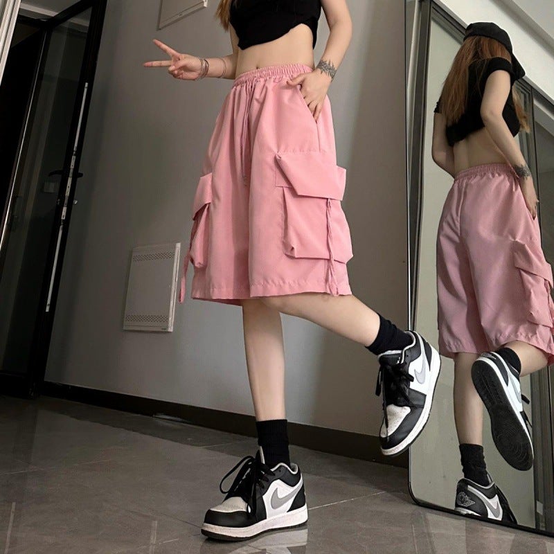 Dopamine Overalls Women'S Student Korean-Style Loose Pants Internet Celebrity Pink New Fashionable Ins - Image 3