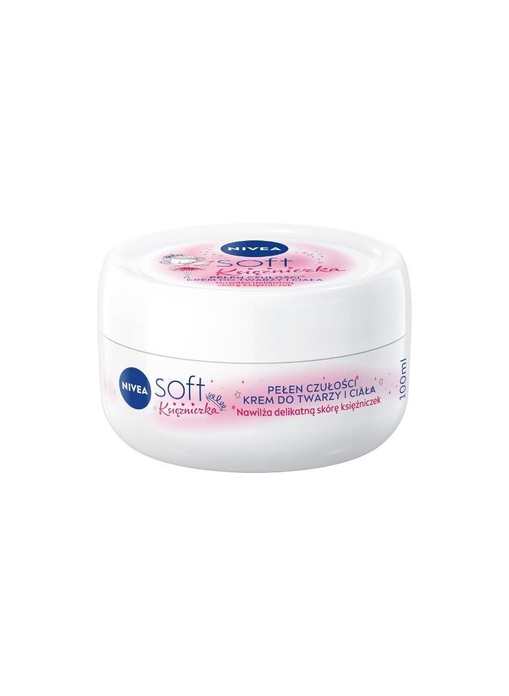 Nivea Soft Princess Edition Moisturizing Cream – Face, Hands & Body 100ml - Image 1