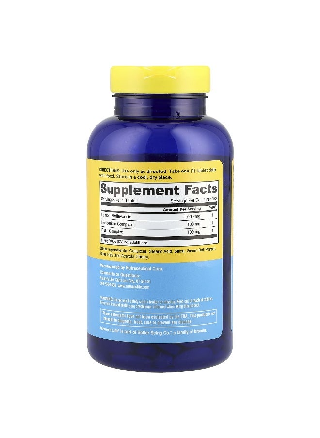 Nature's Life Nature's Life, Lemon Bioflavonoids, 1,000 mg, 250 Tablets  - Image 2