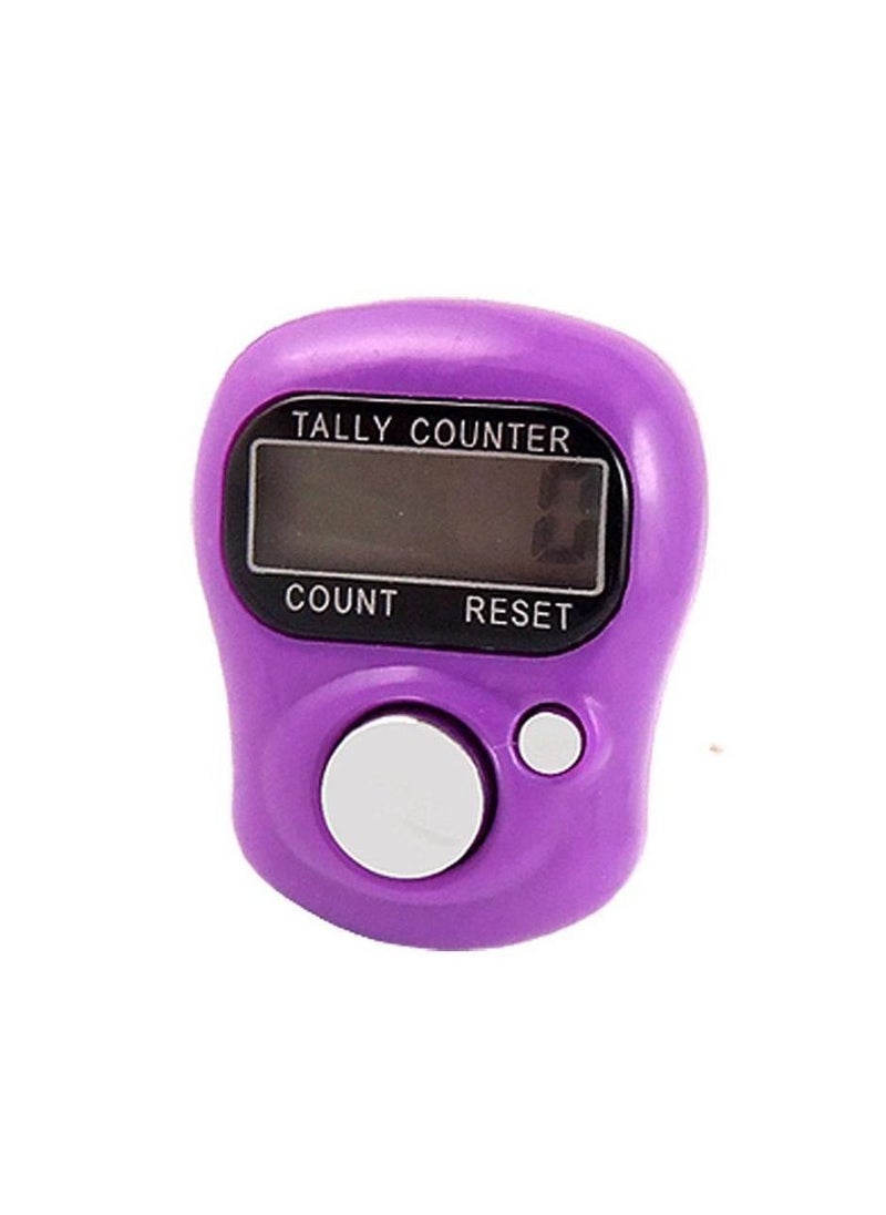 Digital Tasbeeh Tally Counter Mini Digital Finger Counter Clicker Counter Electronic Hand Tasbih Counter Purple