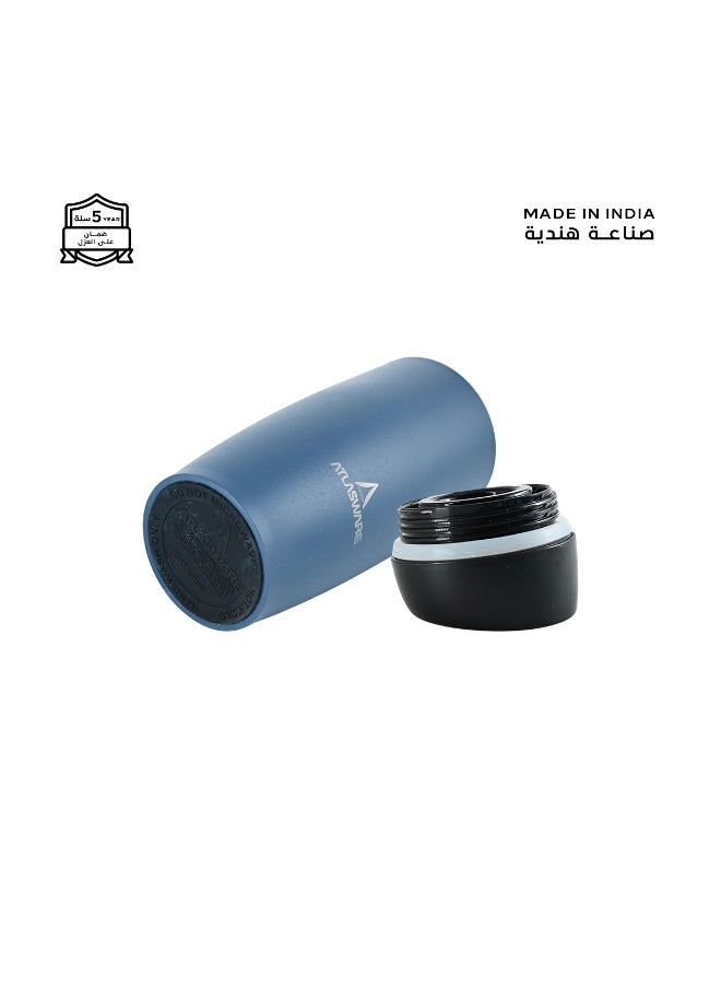 Atlasware A cup (mug) suitable for all drinks, with a capacity of 450. It keeps cold for 25 hours and hot for 8 hours, Navy blue  - Image 4