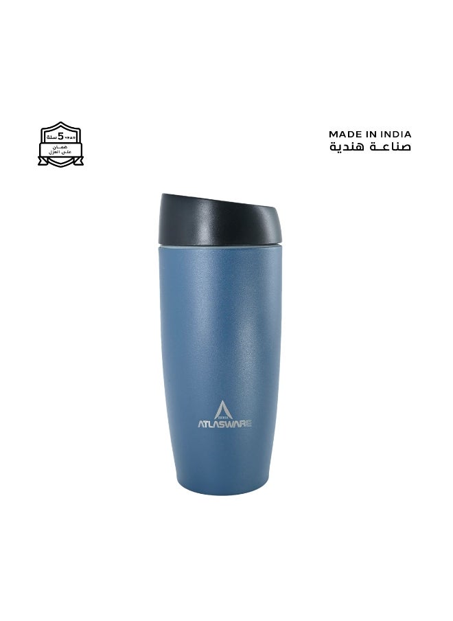 Atlasware A cup (mug) suitable for all drinks, with a capacity of 450. It keeps cold for 25 hours and hot for 8 hours, Navy blue  - Image 1