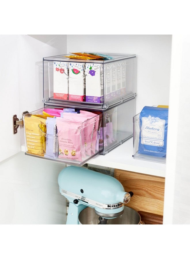 InterDesign iDesign Recycled Plastic Cabinet and Pantry Storage Bin with Drawer - 10.43” x 8.8” x 5.75”, Clear Bin - Image 4