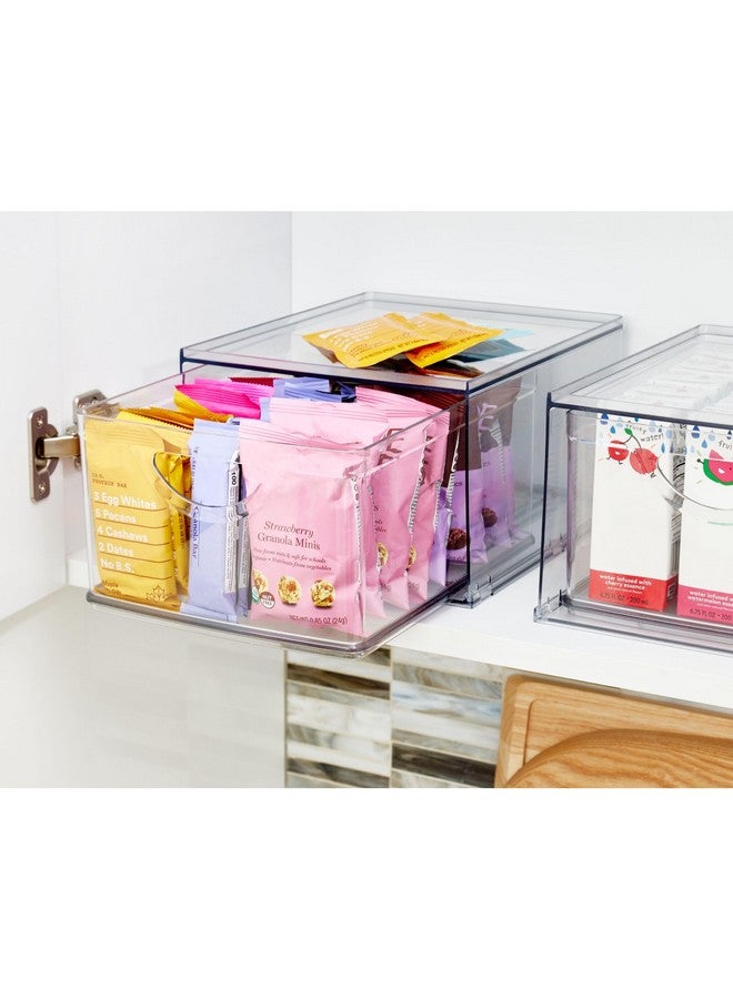 InterDesign iDesign Recycled Plastic Cabinet and Pantry Storage Bin with Drawer - 10.43” x 8.8” x 5.75”, Clear Bin - Image 3