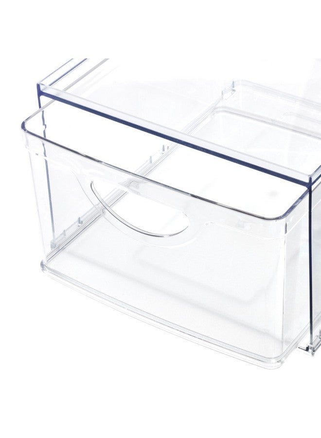 InterDesign iDesign Recycled Plastic Cabinet and Pantry Storage Bin with Drawer - 10.43” x 8.8” x 5.75”, Clear Bin - Image 5