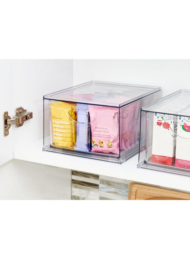 InterDesign iDesign Recycled Plastic Cabinet and Pantry Storage Bin with Drawer - 10.43” x 8.8” x 5.75”, Clear Bin - Image 2