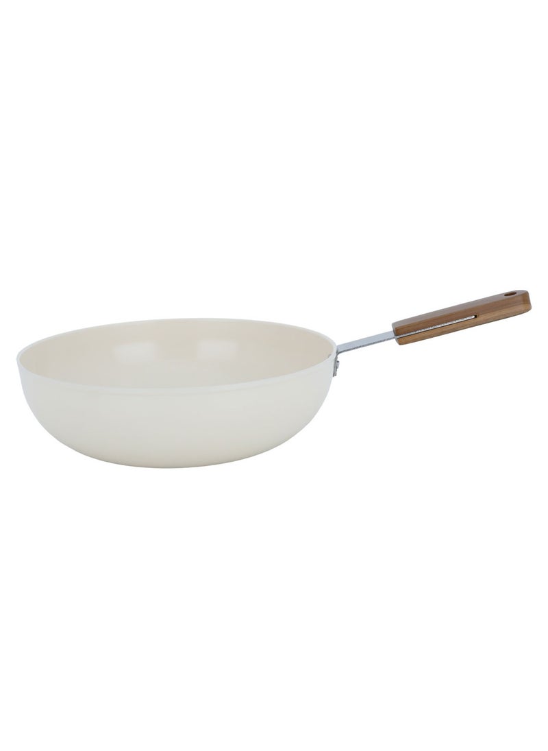 Tornado Frying Pan Beige Dark Wood Handle 30 Cm - pzsku/ZEB5B1C1FB4CD3BD47658Z/45/_/1696244968/872abdc3-e84b-4d72-a684-cab4918495c4