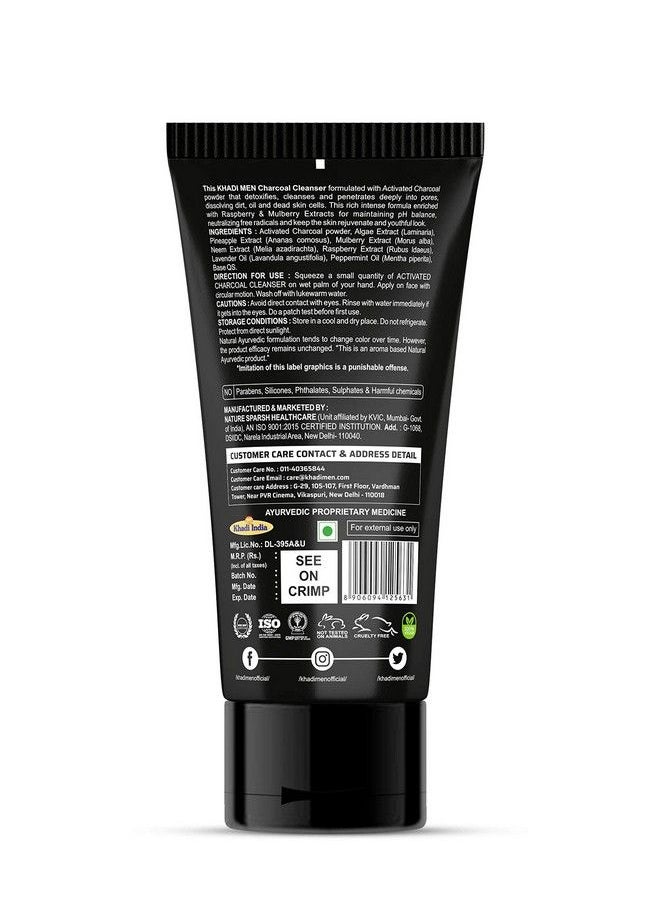 KHADI MEN - Activated Charcoal Cleanser Deeply Cleanses & Detoxifies Skin - Image 1