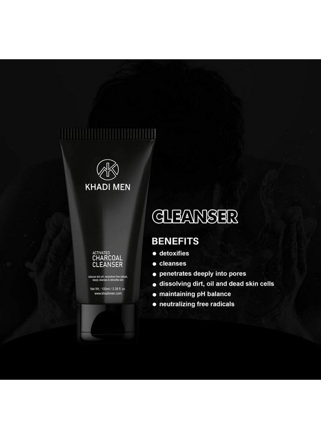 KHADI MEN - Activated Charcoal Cleanser Deeply Cleanses & Detoxifies Skin - Image 1