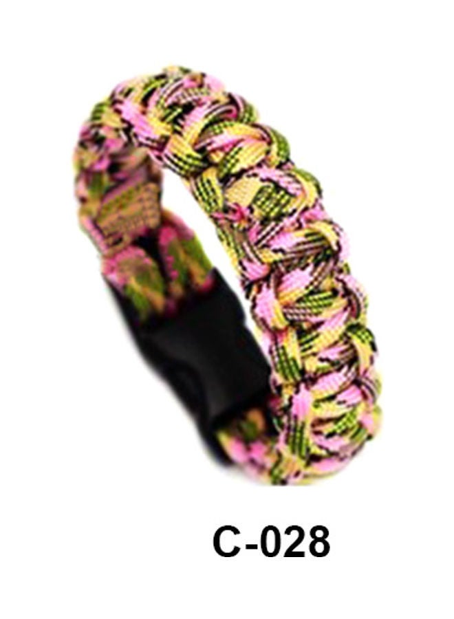 NIBEMINENT Travel Outdoor Survival Kit Whistle Bracelet Camping Rope Fashion Wristband 20x10x20cm - Image 1