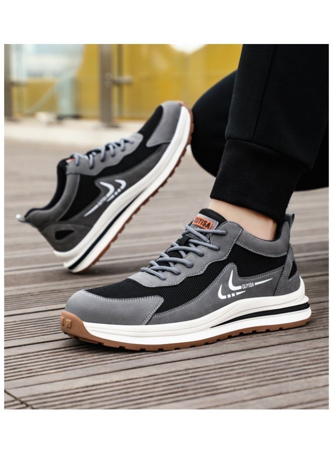 NIBEMINENT ArmorToe Steel Head Four Seasons Models Anti-smash Anti-stabbing Wear-resistant Shoes Breathable Work Shoes - Image 3