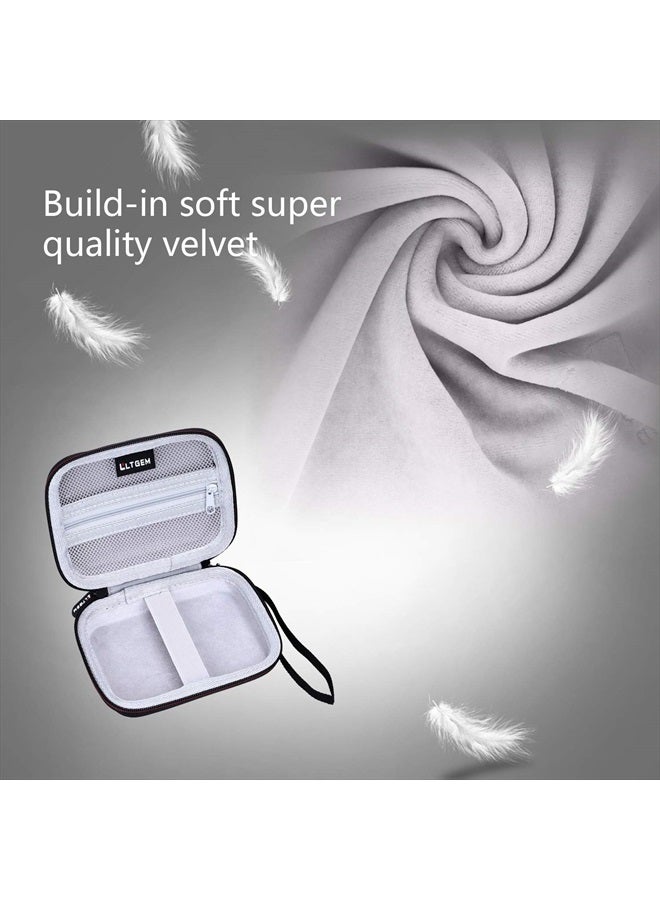 LTGEM حافظة كاميرا لكوداك برينتوماتيك، كوداك ستيب، كوداك ستيب تاتش، كاميرا كوداك سمايل الرقمية للطباعة الفورية - حافظة واقية للسفر وتخزين المنزل (رمادي) - Image 2