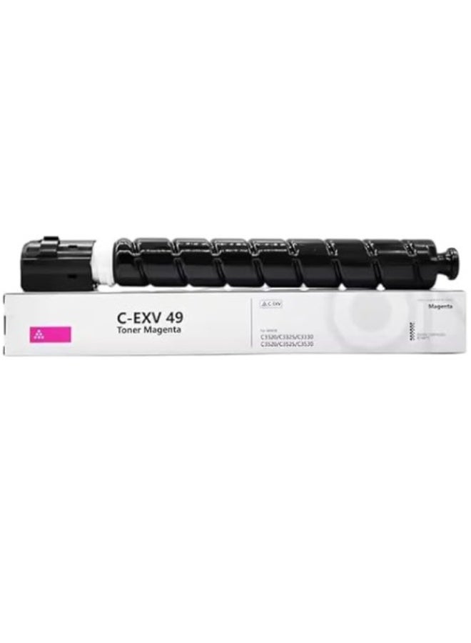 Toner Cartridge C-EXV 49 MAGENTA This Compatible toner cartridge is suitable for Printer Canon IR ADV C3320i Canon IR ADV C3325i IR ADV C3330i CEXV 49 MAGENTA - Image 1