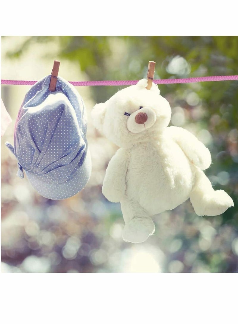 Excefore Pink Cotton Rope, 2 Roll 10M Soft Cotton Rope, Natural Durable Long Cotton Rope for Crafts Wall Hangings Plant Hangers Knotting - Image 5