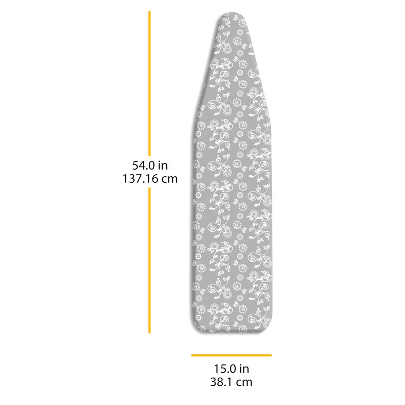 Whitmor Scorch Resistant Ironing Board Cover and Pad - Grey Swirl - Image 4