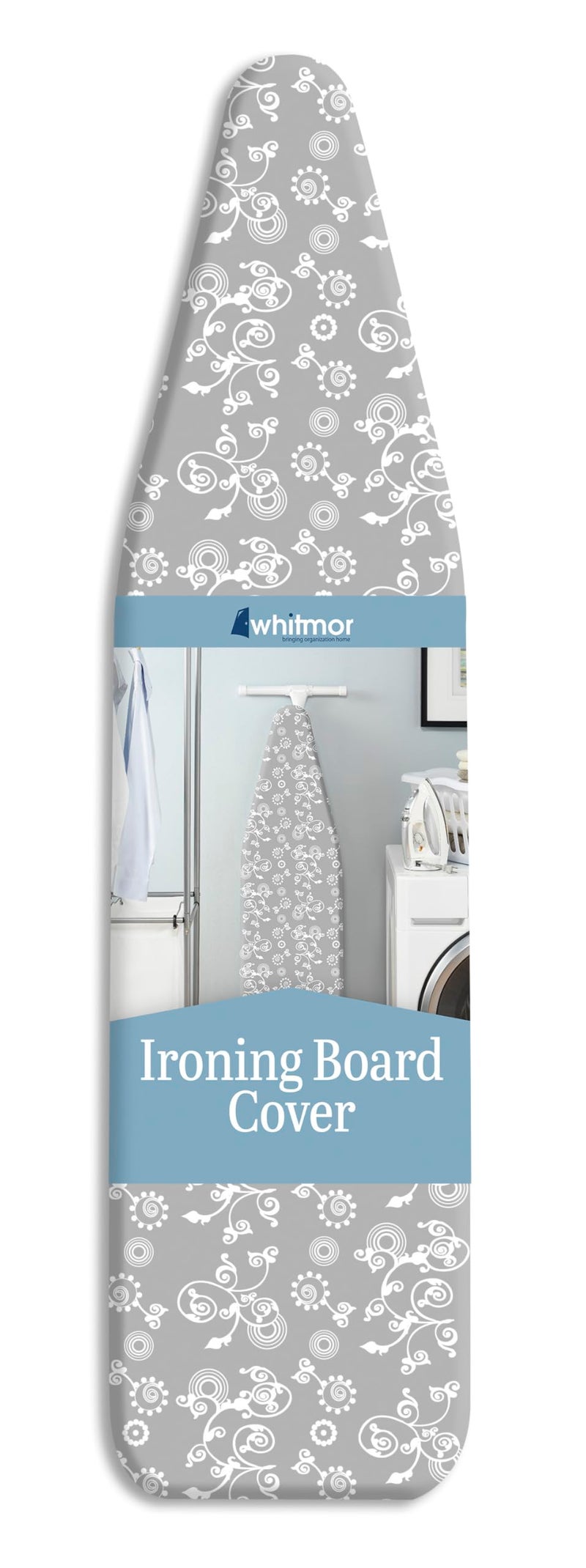 Whitmor Scorch Resistant Ironing Board Cover and Pad - Grey Swirl - Image 1
