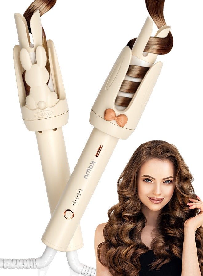 Kawu Auto Hair Curler, Automatic Curling Iron with 4 Temperature, Automatic Shut-Off, Anti-Scald, Anti-Tangle Rotating Curling Wand for Hair Styling, Ceramic Wand for Minimal Hair Damage - Image 1