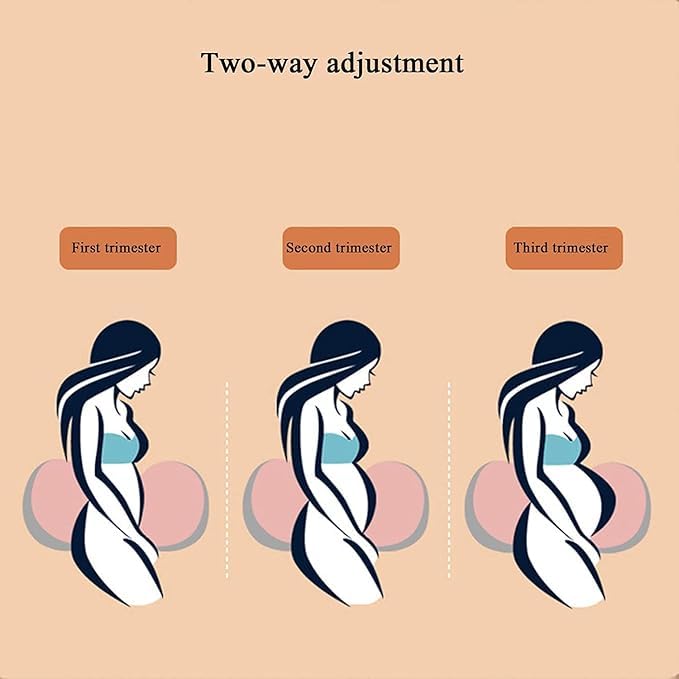 JENY JENY Pregnancy Pillow for Pregnant Women with Removable,Adjustable Maternity Pillow,Pregnant Women, Pregnancy Pillow Support for Abdomen,Back,Pregnancy Special Products (Sky Blue) - Image 3