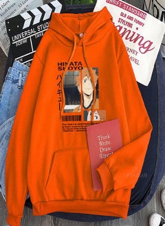 Harajuku Anime Haikyuu Cool Hinata Shoyo Print Hoodies Fun Cartoon Karasuno Fly High Fashion Casual Loose Winter Cool Men Sweatshirt