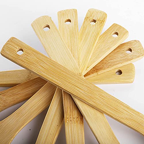 DEAYOU 16 PCS Bamboo Kitchen Utensils, Wood Spoons Spatula Set for Cooking, Nonstick Natural Cooking Utensils for Cookware, Wok, Everyday Use, Mothers Day Gifts, Housewarming Gifts - Image 5