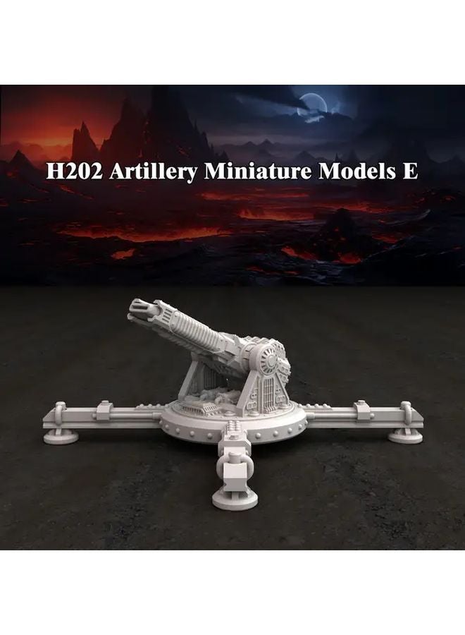 H202 Artillery Miniature Models Set For TTRPG And Wargames Durable Plastic - Image 1