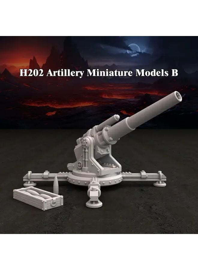H202 Artillery Miniature Models Set For TTRPG And Wargames Durable Plastic - Image 5