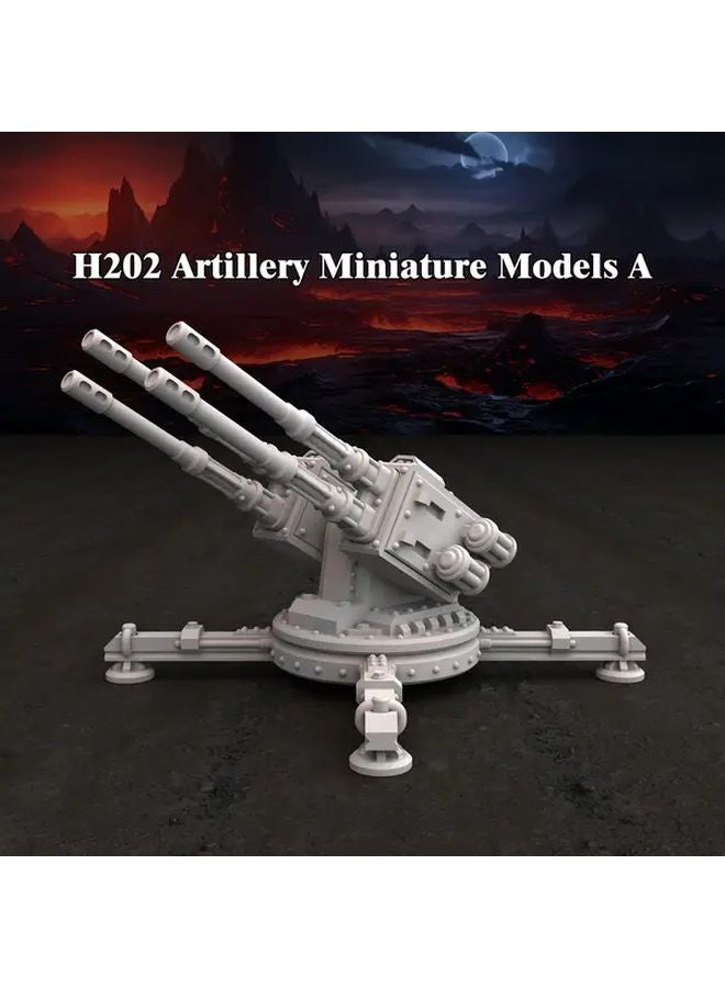 H202 Artillery Miniature Models Set For TTRPG And Wargames Durable Plastic - Image 4