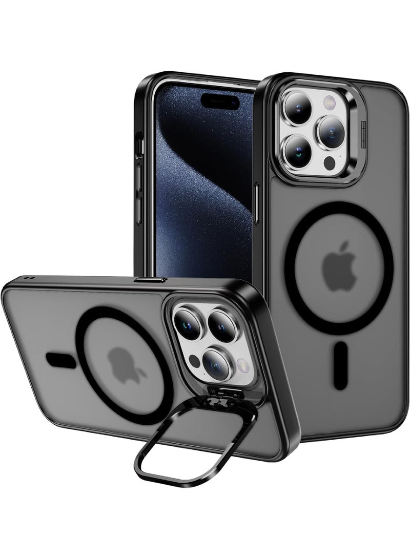 روك بو لغطاء آيفون 14 برو غطاء هاتف MagSafe مع حامل غطاء حماية نحيف مقاوم للصدمات العسكرية لهاتف iPhone 14 Pro 6.1 بوصة - Image 1