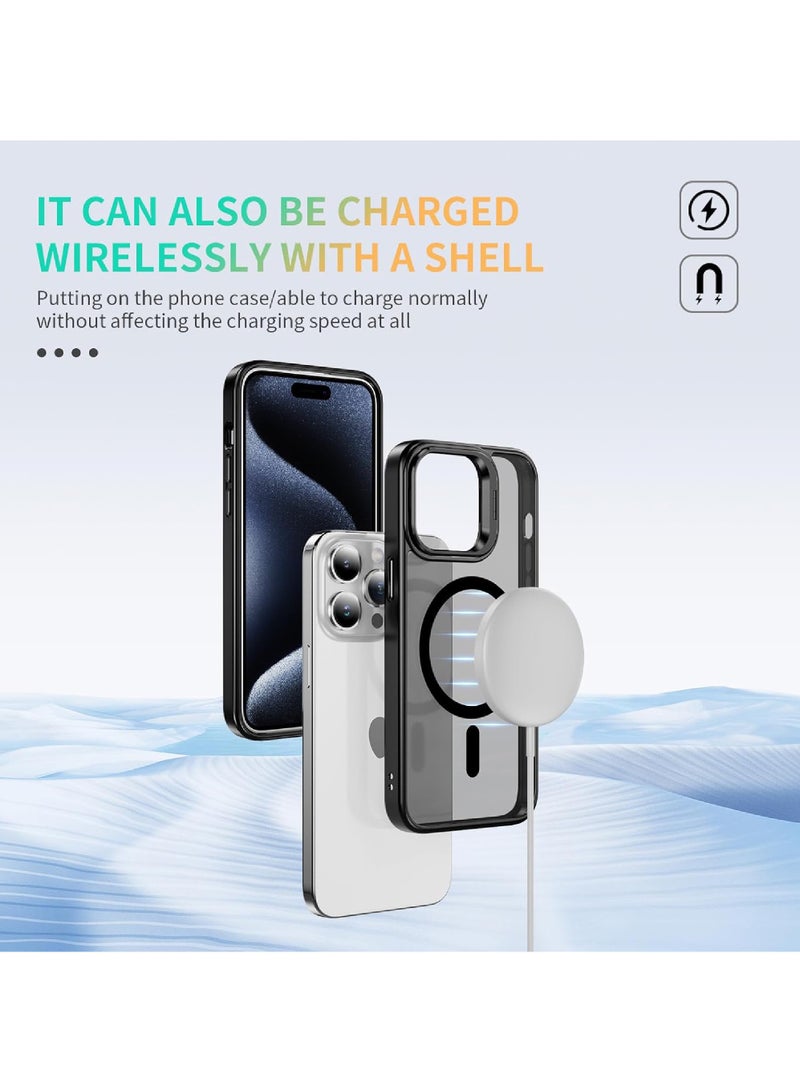روك بو لغطاء آيفون 14 برو غطاء هاتف MagSafe مع حامل غطاء حماية نحيف مقاوم للصدمات العسكرية لهاتف iPhone 14 Pro 6.1 بوصة - Image 2