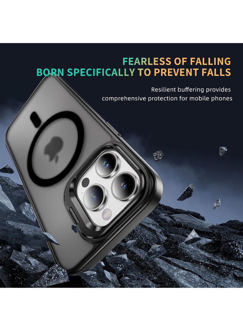 روك بو لغطاء آيفون 14 برو غطاء هاتف MagSafe مع حامل غطاء حماية نحيف مقاوم للصدمات العسكرية لهاتف iPhone 14 Pro 6.1 بوصة - Image 5