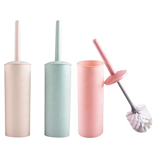 Maharsh Plastic Toilet Brush with Holder (Multicolor) (pack of 1) - Image 2