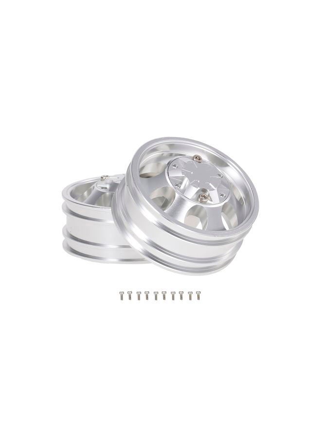 NIBEMINENT 2-Piece Trailer Front Hub 7 Spokes For 1/14 Tamiya Tractor Truck - Image 2